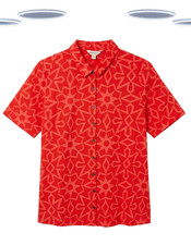 Camisa para mujer Ex White Stuff - Camiseta Cosmec estampada manga corta naranja (defecto)