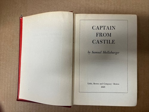 Captain From Castile by Samuel Shellabarger Hardcover Book 1945 Little Brown Co - Foto 4 di 11