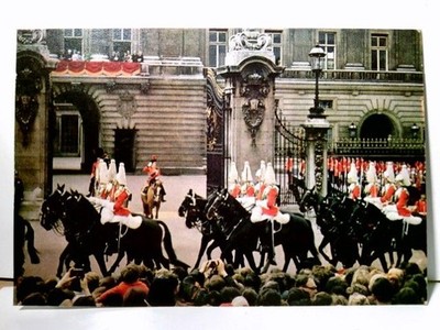The Life Guards riding past H. M. The Queem at Buckingham Palace. Photo by W. W.