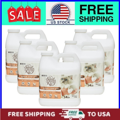 (5 pack) Special Kitty Clumping and Compact Cat Litter, Fragrance-Free, 14 lb.