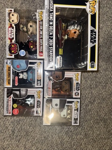 Star Wars Funko Pop Lot Mandalorian Maul Thrawn