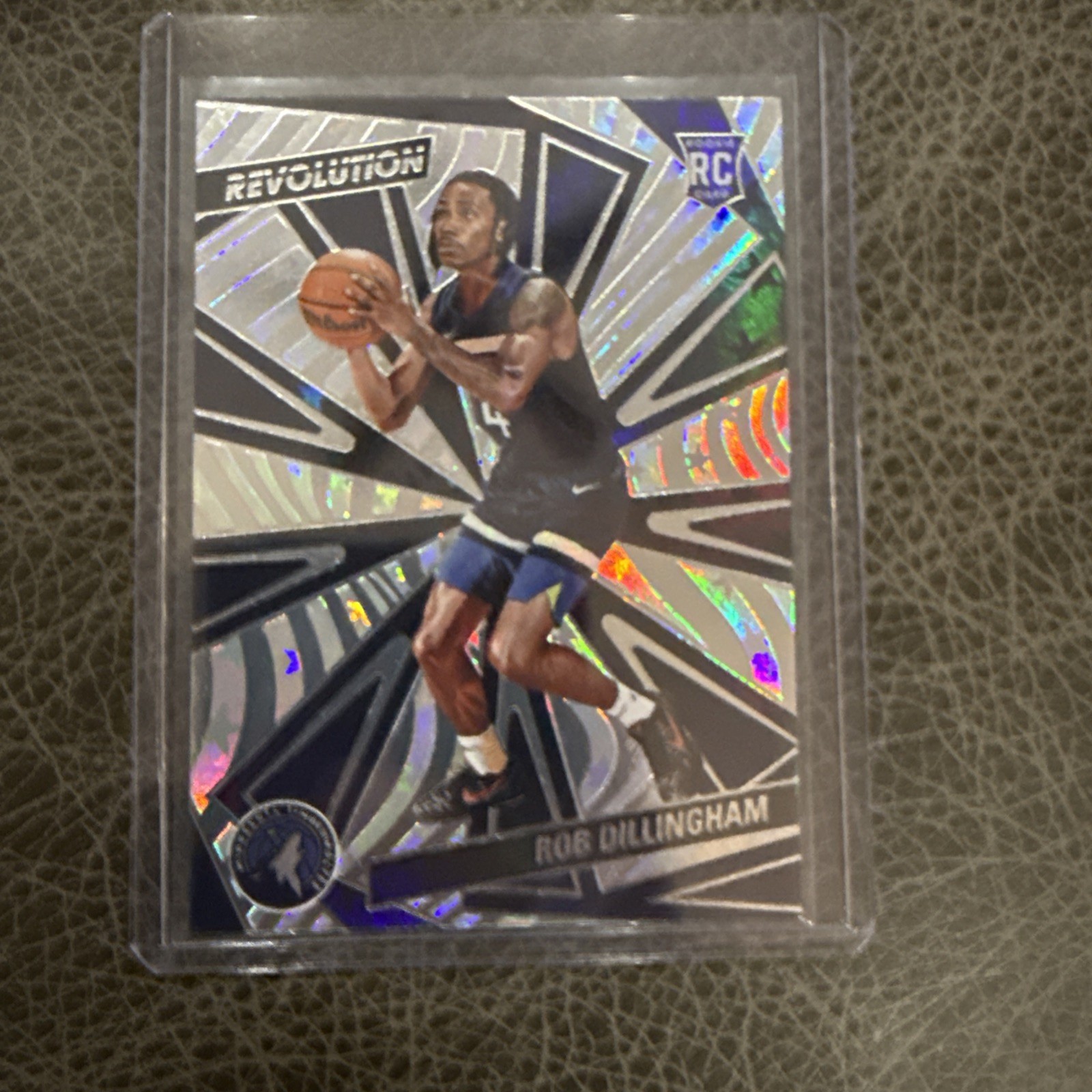 Rob Dillingham 2024-25 Panini Revolution Astro Parallel RC #105 Timberwolves