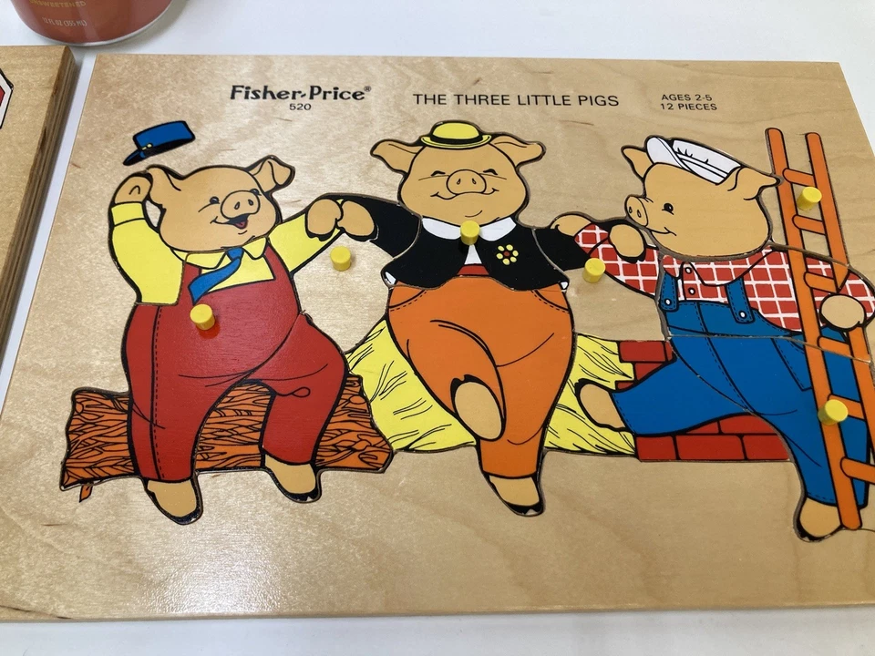 2 Wooden Vintage Fisher-Price Puzzles. 11.5”x9.5” - Image 2 of 4