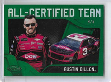2018 PANINI CERTIFIED RACING AUSTIN DILLON ALL CERTIFIED TEAM GREEN 4/5