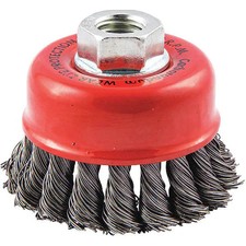 Cup Brush, Wire 0.020" Dia., Carbon Steel,  66254442951
