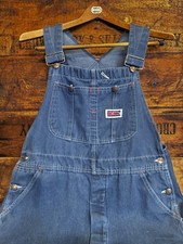 1980 Vintage Big Mac DENIM OVERALLS 36 X 32