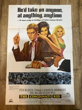 Steve McQueen - The Cincinnati Kid - 1965 Original Movie Poster 