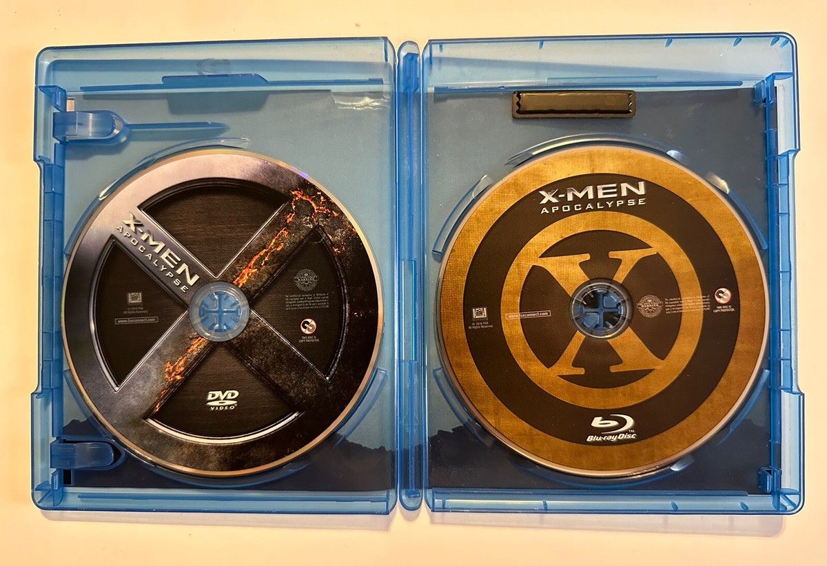 X-Men: Apocalypse (Blu-ray/DVD, 2016, 2-Disc Set) w/slipcover