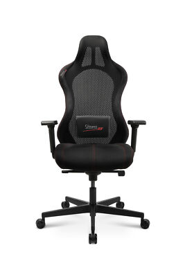 Gamingstuhl Topstar Sitness RS Sport Plus schwarz Naht rot Microfaser Lordose