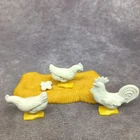 Playmobil White Chickens, Eggs & Hay-Vintage