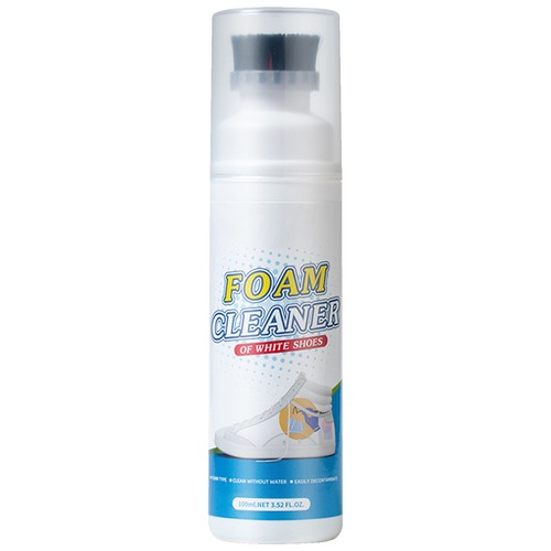 100ml Shoe Cleaner With Brush Head Sneaker Tennis Leather White Shoes Cleaning - Foto 7 di 10