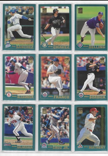 2001 Topps Baseball card singles #1 - #200 U-Pick to complete set - Picture 142 of 397