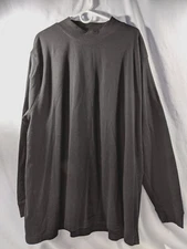 Alpine Lakes Men Black Mock Turtleneck Tee Long Sleeve 3X 3XLT 4X Your Choice