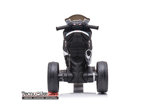 Moto Motocicletta Elettrica per Bambini BMW HP4 Race 12V 3 Ruote Luci Led Suoni - Photo 16/42