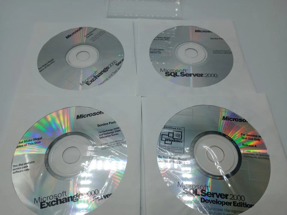 Juego de 11 discos Microsoft .net Enterprise Servers con 6 teclas - Win 2000 - Usado Foto 4 de 4