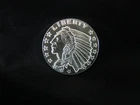 Incuse Indian 1 oz. Silver BU Round American USA Made Bullion Commemorative Coin