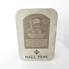 2005 UPPER DECK HALL OF FAME BASEBALL LYNN NOLAN RYAN JR " EMPTY TIN CAN/BOX "