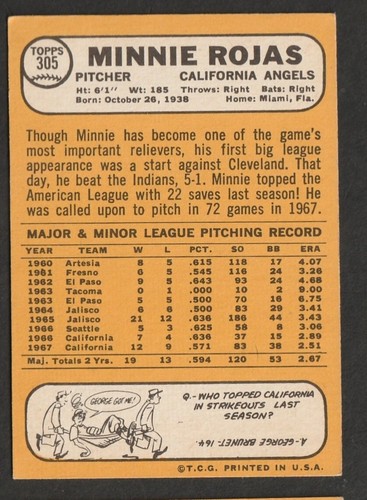 1968 Topps Baseball Cards Scegli una carta a scelta 295-660 EX X-MT 1/25 Set Break - Foto 15 di 490