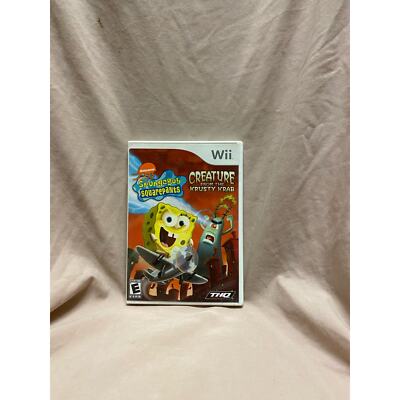 SpongeBob SquarePants: Creature from the Krusty Krab (Nintendo Wii, 2006) CIB