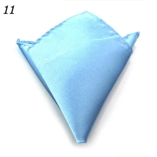4Pcs Plain Pocket Square Wedding Mens Satin Solid Handkerchief Hanky Jacket Suit - Picture 13 of 31