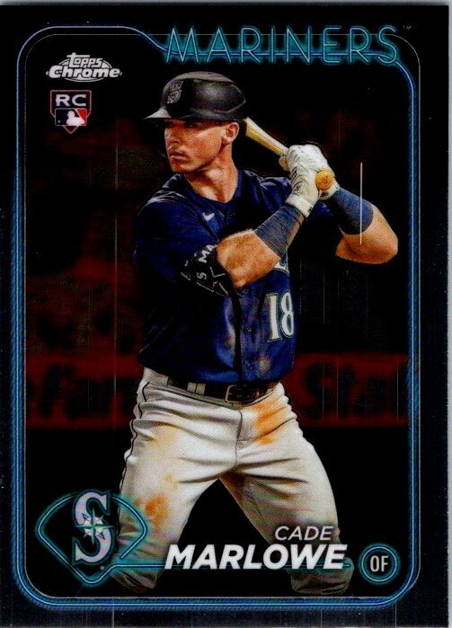 2024 Topps Chrome Cade Marlowe Refractor RC Seattle Mariners #266