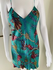Victoria's Secret Gold Label Jewel Toned Vintage Slip Dress Size S