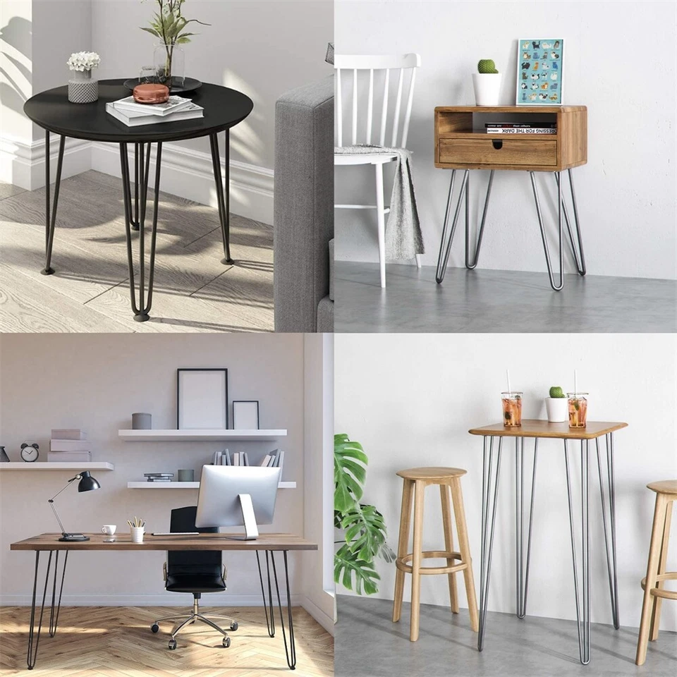 Hairpin Tischbeine 4er-Set Leg Tischgestell Möbelfuß Tischkufen Tischfüße Stahl - Bild 2 von 4