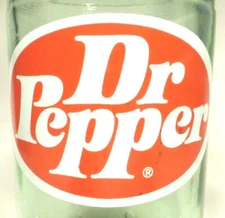 vintage ACL Soda POP  Bottle:   lite green DR PEPPER Money Back Bottle - 32 oz