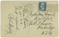 France, Pasteur, 1926 PPC to USA w/Pasteur 75c Solo, Short-lived Rate