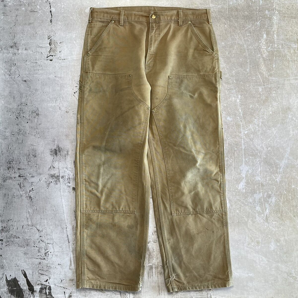 Vintage Distressed Carhartt double Knee Pants 36x30 Made in Vintage Distressed Carhartt double Knee Pants 36x30 Made in