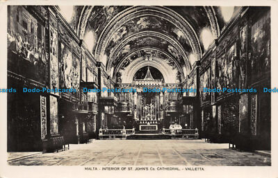 R106330 Malta. Innenraum der St. Johns Co. Kathedrale. Valletta. RP