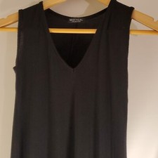 Nasty Gal Black V neck Sleeveless Sexy Dress Size 2
