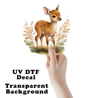 Baby Fawn UV DTF Transparent Sticker / Decal