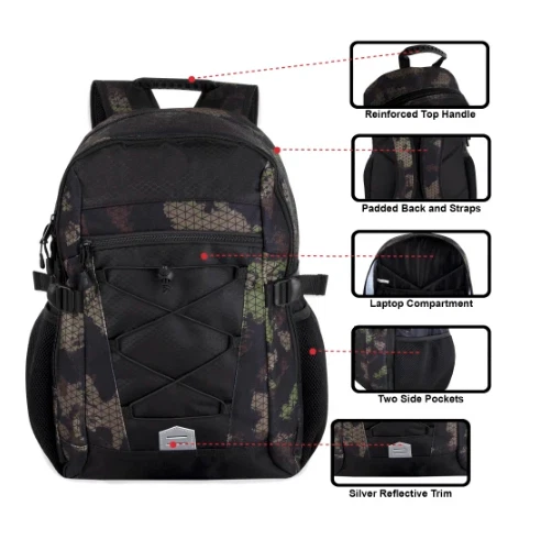 Mochila elástica Trailmaker con bolsillo para computadora portátil de 17" () Foto 2 de 4