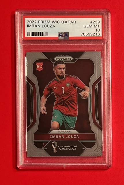 PSA 10 2022 Panini Prizm World Cup Imran Louza 239 Graded Rookie Card RC Morocco