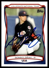 2010 Topps USA Baseball Sonny Gray Auto Collegiate National Team #USA-30 COA