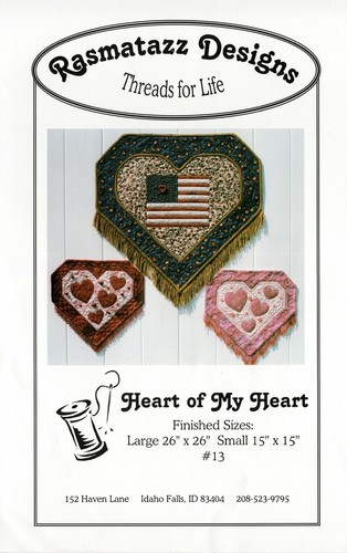 HEART OF MY HEART Small or Large Wall Hanging & Flag by Rasmatazz Designs