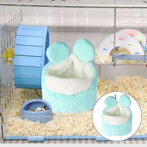 Hamster Nest Plush Bed Squirrel House Cage Accessories Small Animals
