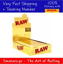 1x Full Box New RAW Ethereal 1 1/4 Rolling Papers - Phenomenally Thin
