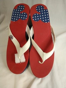patriotic flip flops