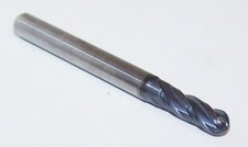 4.50mm .1772" CARBIDE END MILL 4 FLUTE BALL END ALTIN 1825-1772L532