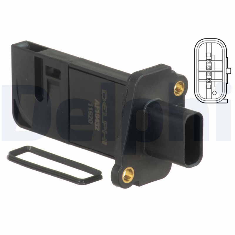 Débitmètre de masse d'air DELPHI AF10432-12B1 pour réparer le ralenti instable