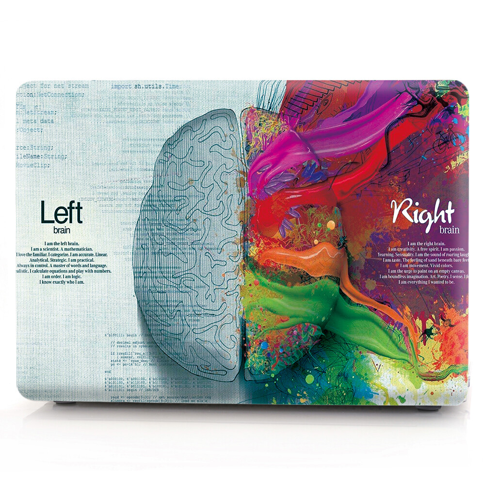 Left &amp; Right Brain Matte Hard Case Shell Cover for Macbook Air PRO 11 ...