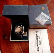 SEIKO SCUBA MASTER 200m LCD VINTAGE M726-5A00 ORIGINAL BOX