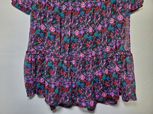 Colorful Planet Girl's Long Sleeve Floral Ruffle Dress Size Medium 7/8 NWT. - Picture 3 of 8
