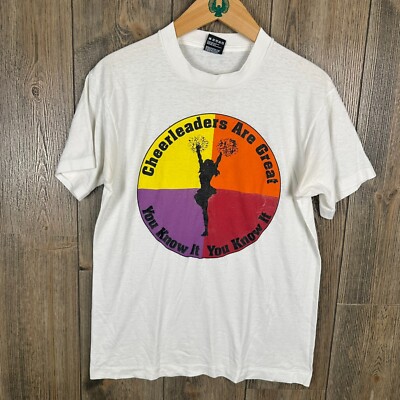 Vintage 90s Cheerleaders Are Great You Know It Double Sided Cheerleading Medium