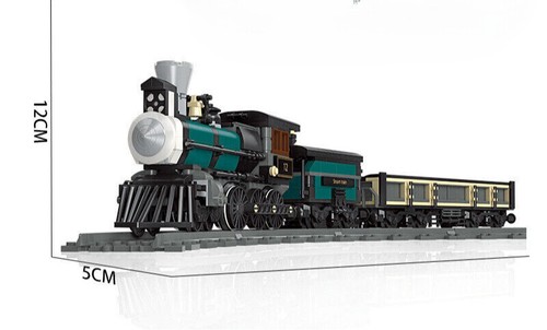 Moc Steam Train Model Locomotive Brick Building Blocks Set Mould Kids TOY 560PCS - Picture 3 of 7