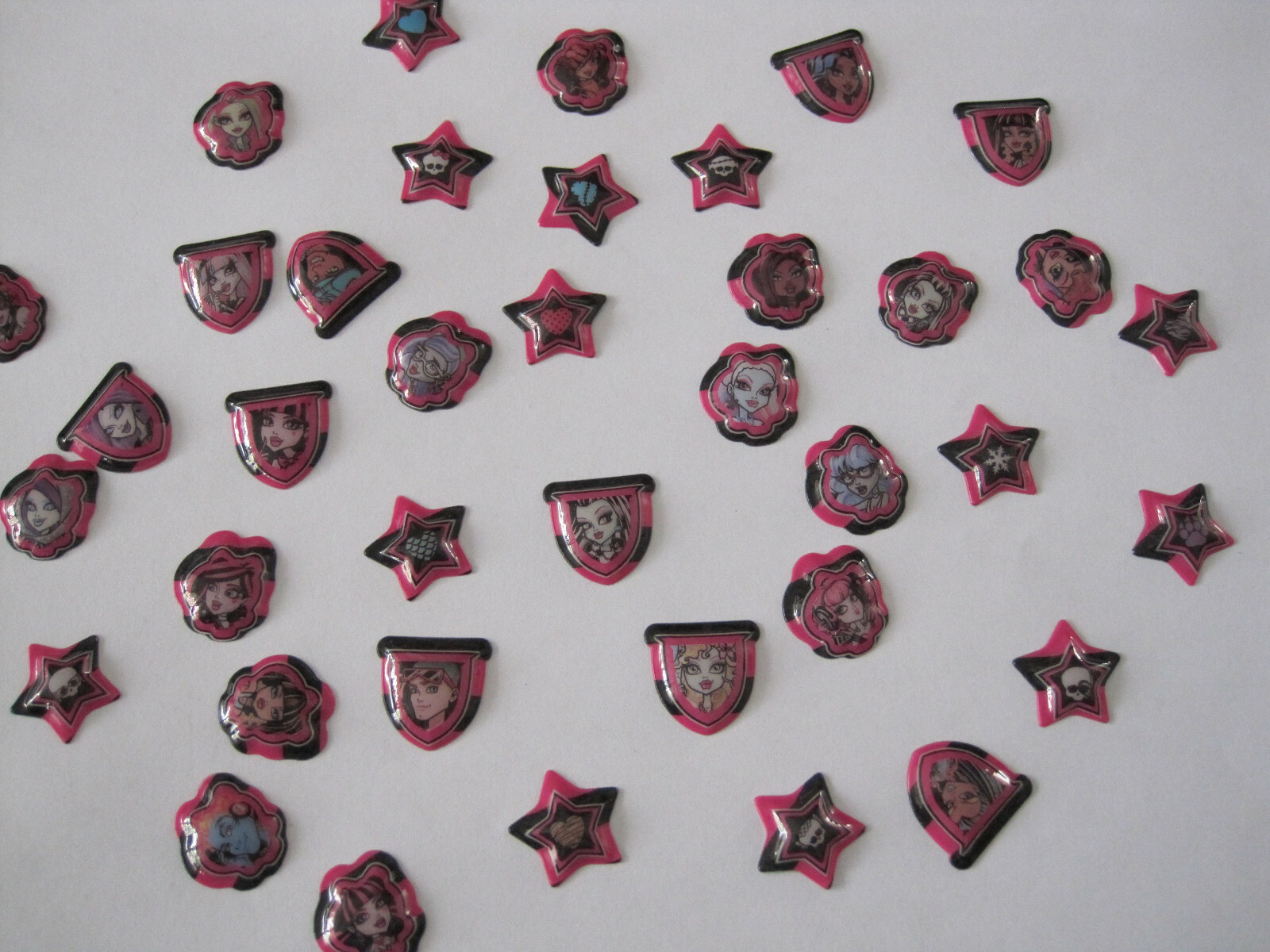 Thumbnail - 200 Monster High Sticker Stickerkarten 3d Mitgebsel Aufkleber Mattel