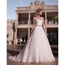 Casablanca Bridal Style 2136 Size 10 Ivory Wedding Dress