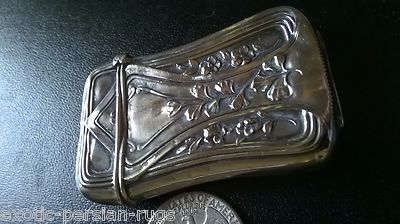 BEAUTIFUL ANTIQUE STERLING SILVER MATCH SAFE VESTA CASE | eBay
